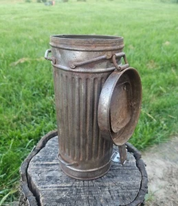 Original German Wehrmacht Uniform Gas Mask Canister Relic of Battlefield WW2 - Picture 1 of 23