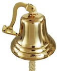 Solid Brass Ship Bell, Pub Bell, Doorbell, Wall Mountable Bell by Buckingham