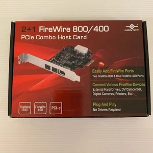 Vantec 2+1 FireWire 800/400 PCIe Combo Host Card (UGT-FW210) Accessories - Picture 1 of 5
