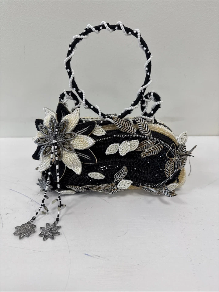 MARY FRANCES - Bolso de mano vintage con cuentas **DISEÑO RETIRADO RARO** Foto 1 de 4