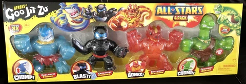 Goo Jit Zu Heroes Exclusive Special Release All-Star 4 Pack **Fast Shipping** Cover