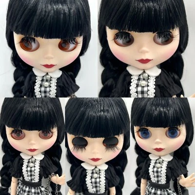 Nude Customized Blythe Factory Jointed Wednesday Addams No Dress/Accessories