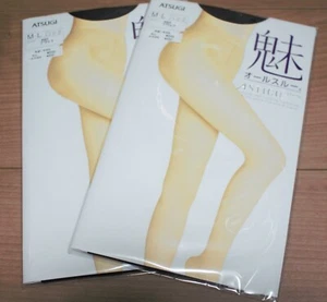 2 x Medias Pantimedias Medias ATSUGI ASTIGU 魅 "Todo" Talla M-L Negras - Imagen 1 de 3
