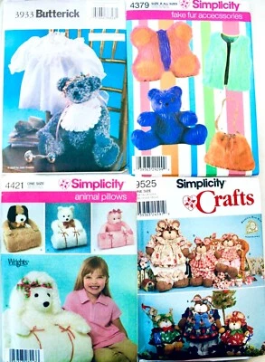U PICK! TEDDY BEAR & CARE BEAR Sewing Patterns UC - Image 1 of 4