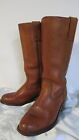 Slazenger Women's Leather Cowgirl/riding Style  Boots Size 7.5 (24cm) Tan