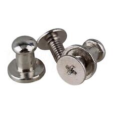 20PCS Mini Metal Button Spikes and Studs Rivet Round Head 9.5x7.5mm Silver