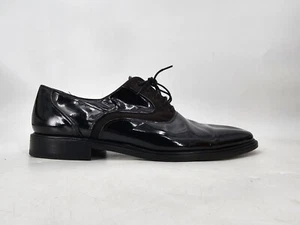 Mezlan Mens Size 13M Concerto Tuxedo Oxford Dress Shoes Black Leather - Picture 1 of 13