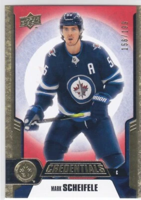 19/20 CREDENTIALS..MARK SCHEIFELE..RED../199..# 36..JETS..FREE COMBINED SHIP - Image 1 of 3