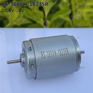 RS-380VH-18235R DC 12V~24V 8500RPM Micro Motore Elettrico Doppio Albero Grande Coppia - Foto 1 di 8