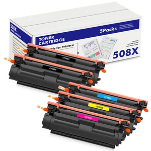 1-5 XXL Toner für HP 508X CF 360X Color LaserJet Enterprise M552dn M553dn M553n - Bild 1 von 7