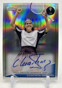 2021 Topps Chrome Tennis Refractor Auto /50 Conchita Martinez Hall Of Famer