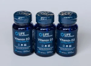 Life Extension Vitamin D3 5000 IU 125 mcg 180 softgels - Picture 1 of 3