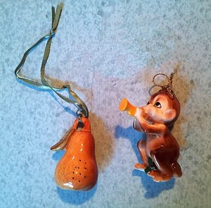 Christmas Decorations_Monkey and Pear - Picture 1 of 1