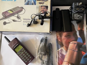 1999 Vintage Ericsson A1018s (in Box) UNLOCKED - Plum Wine Color - GSM 2G - Picture 1 of 2