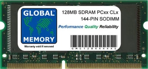 128MB PC66 PC100 PC133 144-PIN SDRAM SODIMM MEMORY RAM FOR LAPTOPS/NOTEBOOKS - Picture 1 of 1