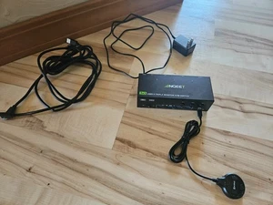 KVM Switch 3 Monitors 3 Computers 8K@60Hz 4K@144Hz, ANGEET HDMI and Displayport - Afbeelding 1 van 1