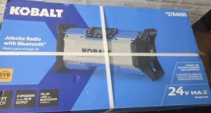 Kobalt Portable Jobsite Radio Bluetooth And Speaker 24 Volt NEW Tool Only - Picture 1 of 4