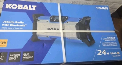 Kobalt Portable Jobsite Radio Bluetooth And Speaker 24 Volt NEW Tool Only - Bild 1 von 4