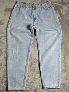 Jeans Vintage Levis 550 Donna 20WM Blu Relaxed Gamba Conica Made In USA Anni 90 Y2K - Foto 1 di 13