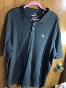Tommy Bahama Polo Style Shirt Men's XXL ~Neon Green Marlin Logo - Picture 1 of 16