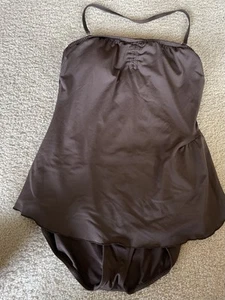 Jantzen One Piece Swimsuit Women's Medium Black Stretch Tie Open Back Beachy - Picture 1 of 4