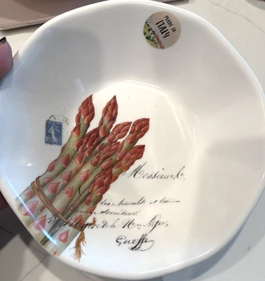 Effetti Ensalada de Espárragos Servir Cuenco Italia Nuevo con Etiquetas Nuevo 8.5 ” Foto 1 de 4
