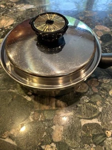 Wonder Ware Thermium Multi-Plex Stainless 9” Saucepan Temp-Tone Vented Lid - Picture 1 of 9