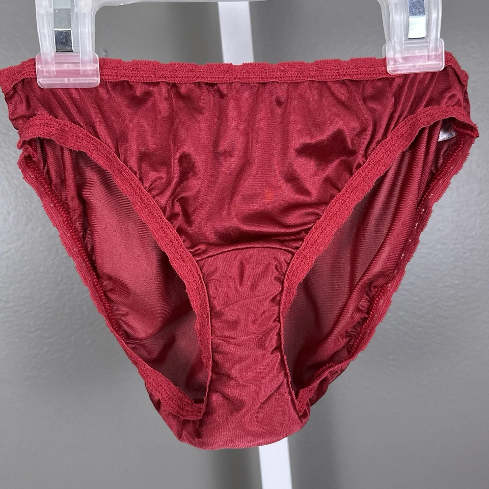 Bragas vintage para mujer Maidenform rojas 40525 talla 4 XS nailon ILGWU Union EE. UU. Foto 1 de 4