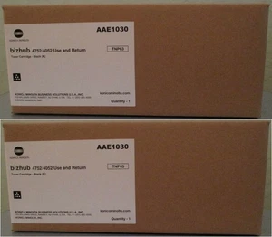 2 toner neri nuovi originali Konica Minolta Bizhub 4752 4052 TNP63 AAE103A - Foto 1 di 1