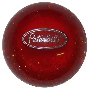 Perillas de cambio con emblema Peterbilt (1/2"-13 hilos) (elige color) palanca de cambios retorcida Foto 1 de 3