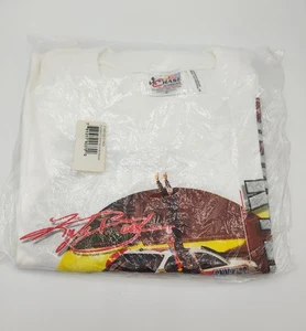 NASCAR Kyle Busch March 9 2008 M&Ms Racing Snickers Flame T-Shirt White Medium - Picture 1 of 7