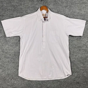 VINTAGE Gitman Bros Oxford Hemd Herren 16,5 lila gestreift Popover Pullover USA - Bild 1 von 12