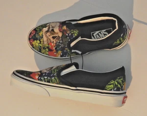 JUNGEN VANS CLASSIC SLIP-ON FRUIT SKULL GRÖSSE 4 VN0A7Q5DY28 NEU mit Aufkleber - Etikett - Bild 1 von 9