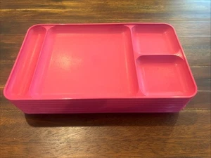 Juego de 8 bandejas de comida divididas Tupperware vintage colores translúcidos 1535 15x9 - Imagen 1 de 4