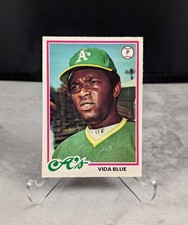 Vida Blue 1978 O-Pee-Chee Baseball Card Oakland Athletics A's