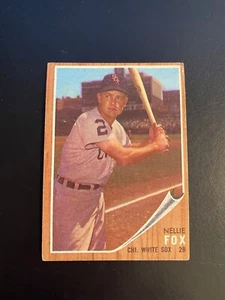 1962 TOPPS BASEBALL #73 NELLIE FOX!! (PIEGA) SPEDIZIONE 1€!! - Foto 1 di 2
