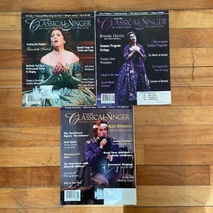 Classical Singer Magazine Lot of 3 Issues 2004 - 2005 Kurt Ollmann Brenda Harris - Picture 1 of 2