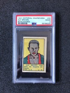 1941 Valenciana Panama Al Brown Boxing #42 Card PSA Vintage Rare READ