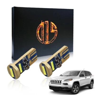 2 x Bombilla LED blanca T10 194 W5W matrícula para Jeep Cherokee 2014-2019 Foto 1 de 4