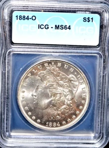 1884-O Morgan silver dollar - Picture 1 of 2
