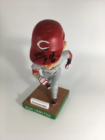 Billy Hamilton 2015  Cincinnati Reds Autographed Bobblehead Cover