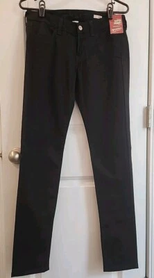 Pantalones de mezclilla para mujer Arizona Jean Co. súper ajustados elásticos negros talla 5 calce delgado estrecho Foto 1 de 4