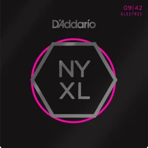 D'Addario NYXL 9-42 Corde di misura super leggere con ferita nichelata - Foto 1 di 4