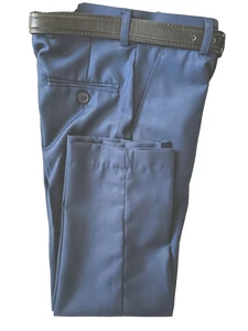 ALBERTO DANELLI Boy's Navy Blue Belted Slim Fit Dress Pants - Size 5 (22"x19") - Picture 1 of 4