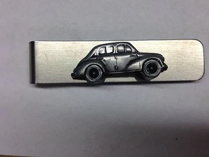 Renault 4CV ref208 coche efecto peltre en acero inoxidable clip dinero - Imagen 1 de 1