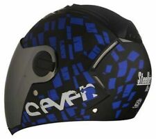Steelbird Air SBA-2 Full Face Motorcycle Helmet Safe Stylish Blue Black ECs