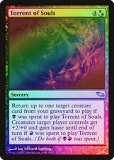 Torrent of Souls FOIL Shadowmoor HEAVILY PLD Black Red Uncommon CARD ABUGames