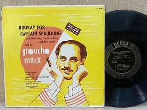 Groucho Marx Hooray For Captain Spaulding VG RARE ORIG USA DECCA 10” nice! - Picture 1 of 1