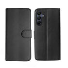 Hülle Für Samsung Galaxy A15 Tasche Leder Flip Case (Schwarz) Black