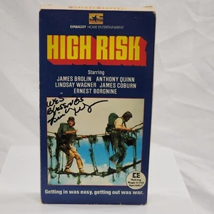 High Risk VHS Tape Signed Autographed Lindsay Wagner Action Bionic Woman VG - Picture 1 of 10